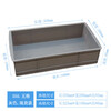Customized turnover box with lid, compartment parts box, small rectangular partition, car desktop storage box tool, six-compartment box with height 415x280x190MM + gray