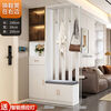 Ye Yu Qingshe solid wood entrance cabinet shoe cabinet integrated simple multi-functional living room entrance partition cabinet wine cabinet shoe stool storage cabinet goods upstairs solid wood board self-installation starry sky gray 80cm long left stool + smart sensor light