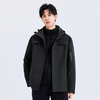 Trailblazer Lin Gengxin's Suzaku Jacket Men's Three-in-One Fleece Hard Shell Jacket Outdoor Mountaineering Wear Waterproof Jacket Black | Fleece Two-piece Set XL