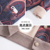 Fengxiao mother's winter coat is warm for middle-aged and elderly women, autumn and winter plus fleece sweater for 50-60 years old, western-style New Year's clothes