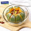 GLASSLOCK imported tempered glass bowl with lid microwave heat-resistant large salad bowl transparent double-eared soup bowl tableware 1030ml