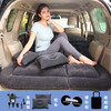 Car inflatable mattress trunk air bed tent camping outdoor inflatable mattress flooring dual-purpose honeycomb SUV flocking gray