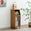 He Chong Nordic kitchen sideboard wine cabinet simple cupboard multi-function storage cabinet household tea cabinet storage living room Nordic single door sideboard