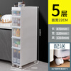JEKO&JEKO kitchen rack floor-standing sandwich cabinet storage storage cabinet spice storage rack multi-layer trolley 5 layers