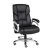 Xingman Boss Chair Minimalist Genuine Leather Boss Chair Executive Chair Fashionable Office Chair Light Luxury President Swivel Chair Computer Chair Business Boss Chair (Black Leather) Nylon Feet