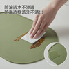Mili style placemat insulation mat anti-scalding mat plate mat bowl mat silicone waterproof green + coffee 4 pieces platinum silicone placemat