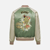 EVISU Fukushin Autumn Men's Carp Embroidered Yokosuka Jacket 2EAHTM4JK7105RXYQ Light Green L