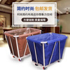 Linen cart, hotel linen cart, hotel service cart, laundry room for dry cleaners, hand-pushed dirty linen recycling cart, extra thick 38 tubes, six inclined tubes, tapered