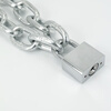 Bingyu anti-theft chain, shear-proof galvanized thickened and extended car chain, bicycle lock, iron chain, door lock, electroplated lock M8 length 1 meter + 40mm electroplated lock BH-650