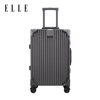 ELLE French suitcase, fashionable gray 20-inch trolley case, women's suitcase, lightweight boarding password box