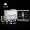 Bikeli Crystal Yitai white wine cup K9 grade crystal cup Tianyuandangdang 10ml six-piece gift box set blue sea blue wine dispenser gift box