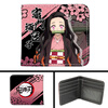 Eishuo Japanese version short wallet cartoon anime Demon Slayer: Kimetsu no Yaiba trendy teenagers and students cross-section two-fold card holder wallet G-Yiyong