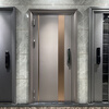 Vinoa manufacturer customized Korean style entry door minimalist Korean door double door anti-theft door single door high-end Korean door 980*2180*150