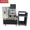 Lancaihe flight case custom-made aluminum alloy instrument equipment box trolley box large display tool box aluminum box black outer diameter 120*70*70 does not include wheel height wheels