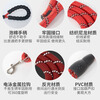 Jingchuan Asahi dog leash, dog collar, one-piece dog walking leash, special wear-resistant, comfortable and explosion-proof dog leash for large, medium and small dogs. Red three-piece set with rope length 3 meters + collar + chest and back M- 12-25 catties