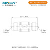 XINQY Xinqiyuan 2.4-1.85mm RF coaxial adapter 50G high frequency millimeter wave test connector male/female test adapter 2.4 female to 1.85 female 2.4-1.85-KKGD
