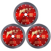 Lanzhu stone cutting disc 190 granite cutting disc dry cutting diamond corrugated saw blade grinding disc marble angle grinder Lanzhu 190 stone cutting disc hole 22.23 red 1 piece