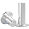 Fengji GB875 aluminum rivet flat head semi-hollow rivet flat head hollow hollow core M2M2.5M3M4M5M6M8 M4*22 50 pieces