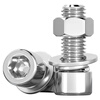 Tianzhuo Hardware 201 Stainless Steel Hexagon Screw and Nut Set Bolt and Screw Complete Combination M3M4M5M6M8M10-16mm M8*25-20 Set