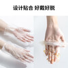 Camellia (CHAHUA) Disposable Antibacterial Gloves 80 Pack Baked Food Grade Large PE Adult Gloves Film Thickened for Eating Lobster