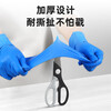 Vian disposable nitrile gloves thickened and durable non-slip, oil-proof, acid and alkali resistant industrial manufacturing laboratory durable blue M size/medium size