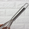 Taixige 304 stainless steel bold commercial manual egg beater baking 16-line egg whipping cream stirring stick large 14 inches total length approximately 35cm in diameter