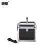 Chiming aluminum alloy tool box small suitcase equipment instrument box document storage box household storage box event prop box inspection tool box 019 black box filled with cotton 34x22x22cm