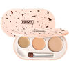 NOVO three-color concealer covers spots, dark circles on the face, conceals acne marks and fine lines, powerful giant concealer palette for men and women 02 natural color