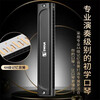 Swan imported gongs 28 holes polyphonic accented harmonica advanced adult beginner professional performance instrument C key 28 holes arc style black polyphony