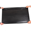 Black garbage bag large thickened sanitation garbage bag flat mouth extra large property commercial hotel plastic bag extra thick 5 wire 90*100 flat mouth 50 pieces (suitable for L thickened F