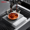 SIMELO coffee electronic scale kitchen food baking scale rechargeable smart digital display mini scale Italian hand brewing scale black