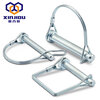 Xinjiou D-type pin d-shaped lock pin quick release pin trailer door pin safety pin spring pin square excavator latch D-type pin 4.5*30 2 pcs