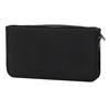 MUJI document bag, polyester fiber passport holder, transparent inner bag, New Year's Valentine's Day gift, black