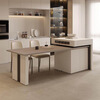 Fanyi open guide table dining table sideboard integrated household retractable slate dining table tea table dual-purpose island table dining island table 1.68-2.25 meters retractable island dining table