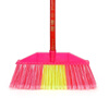 Yigongding hard-bristle plastic broom, outdoor sanitation property cleaning broom, sweeping broom, square head, four rows of wired bristles (with wooden handle)