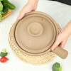Jiushi unglazed old-fashioned clay pot rice special single handle household unglazed high temperature resistant gas stove dry-fired non-cracking casserole 2-4 people 2L