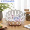 Junmo Fruit Plate Hollow Dried Fruit Bowl Wedding Household Candy Plate Plastic Fruit Plate Modern Living Room Fruit Basket Purple Begonia
