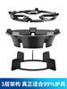 Steel shield imported from Germany, high-quality gas stove fire windproof cover, household gas stove energy-saving ring, universal anti-slip rack, 5-claw universal + milk pot holder (2 pieces)