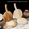 Meikejie solid wood handmade dumpling skin kitchen special skin press manual pressing dumpling skin artifact home original color 1 pack pressing the pie skin too fast