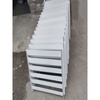 Suitable for household air conditioner outdoor unit bracket windshield change wind direction to prevent direct blowing and heat dissipation, wind deflector louver white fixed white 45*45 upgraded model 75 degrees galvanized plate paint
