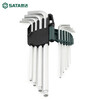 SATA 9-piece chromium vanadium steel special long hexagonal wrench set 09103A