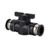 Pneumatic joint trachea quick joint ball valve switch valve BUC hand valve throttle valve BUC-4 -6 -8 -10 black BUC-12