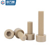 Guwanji PEEK high temperature resistant acid and alkali resistant insulating resin high strength plastic cylindrical head hexagonal screws cup head bolts M3x16 2 pieces
