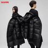 YAYA GOOSE series 90 goose down couple down jacket thickened warm long hooded down jacket for men