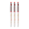 PILOT P500 Gold Label Red Pen Gel Pen 0.5 Signature Pen Business Red Straight Liquid Rollerball Pen Student Exam Question Writing Pen High-Looking Stationery Set 3 Pieces