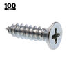 Prime-Line Sheet Metal Screws #25.4 X 1.9 cm Galvanized Steel 100-Pack