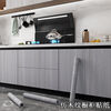 Meikejie imitation wood grain waterproof thickened cabinet renovation and color change ugly stickers furniture cabinet kitchen anti-oil stain self-adhesive film imitation wood grain light gray 5 meters X 80 cm