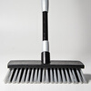 Deqi hard bristle floor brush, tile scrubbing brush, bathroom brush, long handle retractable floor brush cleaning tool, 26cm floor scrubbing brush