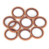 Jinggong (JINGGONG) copper fluorine rubber combination gasket JB982-77 quenched nitrile O-ring seal oil seal plate with high temperature resistance 6-60mm inner diameter 14mm (5 pieces)