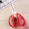 Vinoa scissors household stainless steel household wedding scissors powerful scissors office scissors stationery scissors household small scissors red small size 15cm (1 pair)